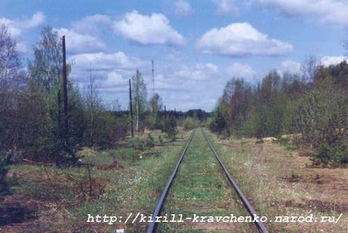 Фото 24. 2005-05-20. Железная дорога на Малуксинские карьеры