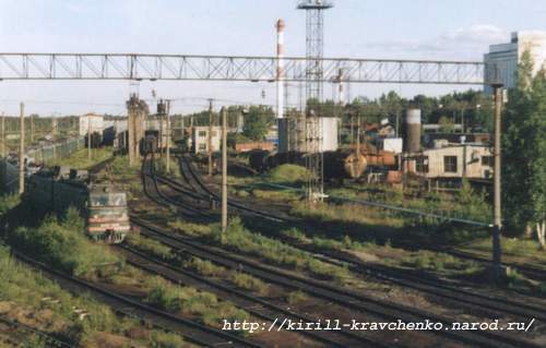 Фото 23. Железнодорожная развязка в Выборге, вид из окошка электрички