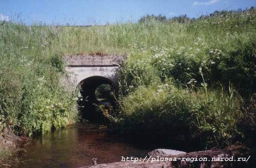Фото 34. 2005-07-07. А вот сама речка Котяшки. Железнодорожная насыпь, труба